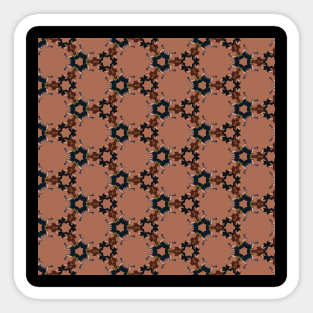 brown pattern Sticker